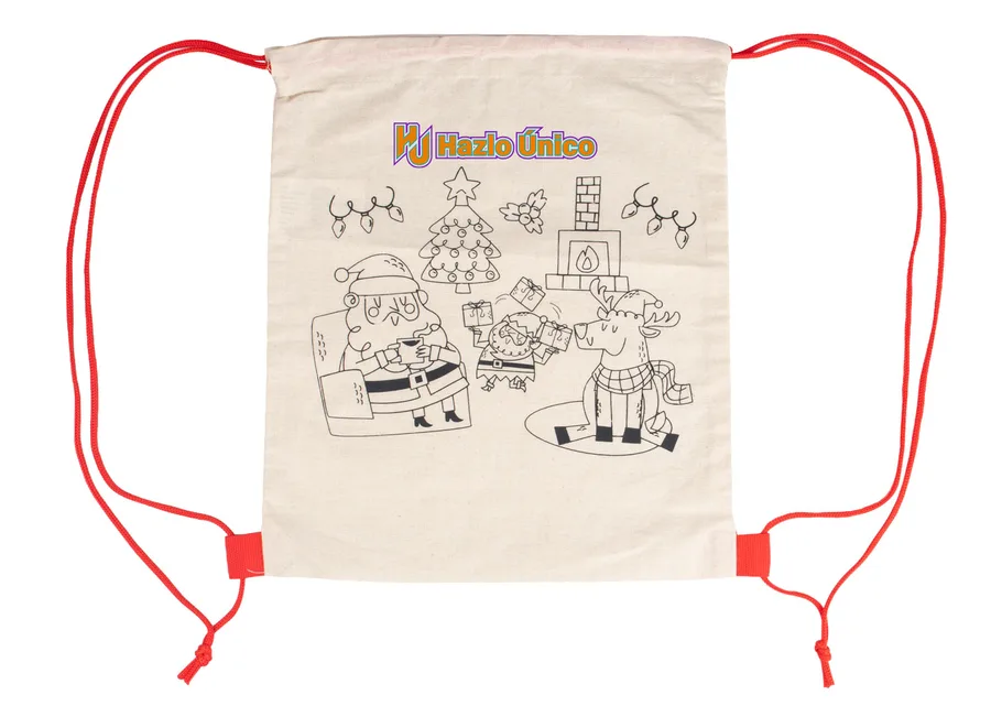 Bolsa para colorear Santa 4