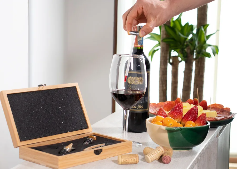 Caja de Bambú 4 Accesorios 7