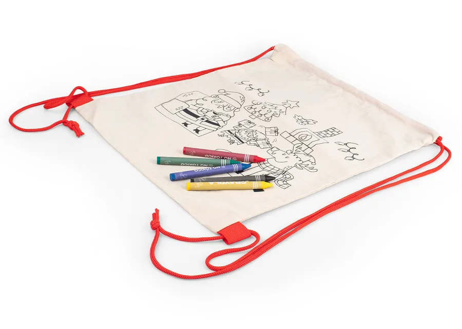 Bolsa para colorear Santa 2